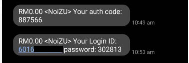 NoizuCon SMS Code